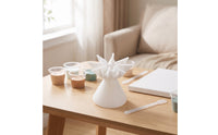 Paint Pouring Cup with Starburst Base Symmetrical Paint Pouring Cup Fluid Art Funnel Multi-Channel Reusable for Artists