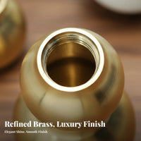 Three-Section Gourd Decoration Polished Finish Brass Gourd Trinket Hanging Decoration Handmade Individual Accessory