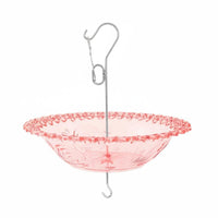 Solar Bird Nectar Dispenser Rust-Resistant Solar Bird Feeder Light Detachable Flip Design Hanging BirdBath for Balcony