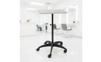 Adjustable Height Salon Tray with Stand Professional Rolling Salon Tray Mobile Hairdresser Trolley Movable for Hairdressers, Stylists, Beauticians, Salons, Hair Studios, Beauty Parlors