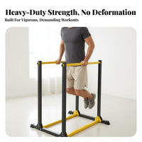 Multi-Functional Home Gym Parallel Station Non-Slip Grips Bar Station Stable Base Heavy Duty Stands Floor Protection Feet for Gymnasts, Beginners, Adults, Indoor