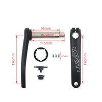170 Mm Crank Arms Included Hardware 170mm Crank Arm Bike Component Stiff Cycle Part Corrosion Resistant