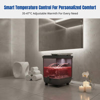 Automatic Foot Spa Bath, Deep Soak Electric Heated Tub, Home Use, Adjustable Temperature, Bubble LCD Display