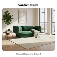 Nordic aesthetic 3-Seater Sofa Modern Design 3-Seater Minimalist Couch Clean Lines Living Room Furnishing Designer Inspired for Interior Designers, Apartment Dwellers, spa, Waiting Area, Lobby, Office