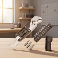 Foldable Design Folding Allen Key Set Size Markings Adjustable Wrench Compact for Repair, Garage