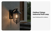 Waterproof Motion Sensor Wall Light Retro Design Motion Sensor Porch Light Weather Resistant Vintage Wall Lantern Energy-Saving for Homeowners, Property Owners, DIY Enthusiasts, Courtyard, Balcony, Front Door, Entryway