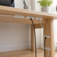 Self-Adhesive Cable Clips for Desk Cable Management, Wire Organizer Holders