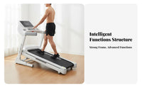 Space-Saving Foldable Incline Treadmill Quiet Engine Electric Home Treadmill Heavy Duty Collapsible Running Machine LED Display for Apartment