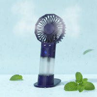 Handheld Misting Fan Compact Handheld Fan with Mist Desk-Standing for Travel