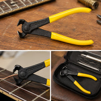 Guitar Fret Cutter Clean Cuts Fret Wire Cutter Plier Less Filing Angled for Luthiers, Luthier Work, Instrument Maintenance