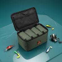 And Reel Bag Heavy Duty Fishing Tackle Case Fishing Tackle Organizer Zippered Outdoor Gear Waterproof for Travel