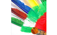 Feather Headdress Feathered Feather Headpiece Costume Headdress with Elastic Strap Lightweight Headwear Adjustable