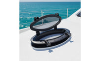 Waterproof Rectangular Porthole Window Corrosion-Non-Corrosive Watertight Marine Window Easy Installation Rectangular Porthole Opens 180 Degrees