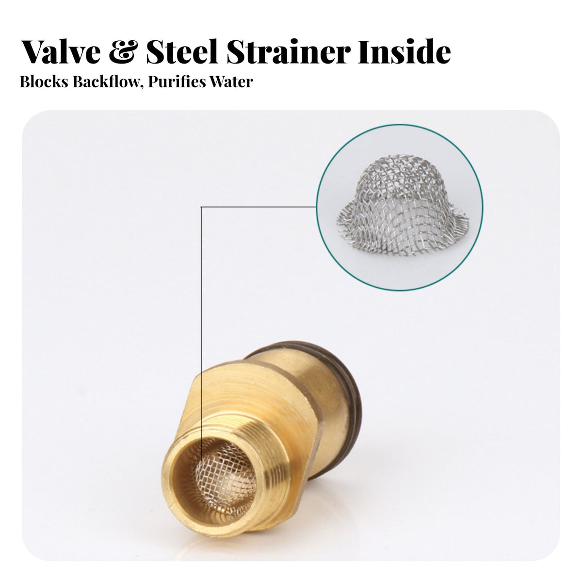 Shower Faucet Elbow Extended Length Wall Mount Faucet Swing Leg Built-in Strainer Mesh Brass Offset Connector