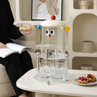 Beverage Dispenser with Cartoon Juice Theme, Iced Tea Drink Dispenser with Stand, Cold Refreshment Station Tap Server