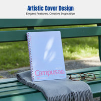 A5 Spiral Notebook, Thick Paper, Art Cover, Student Writing Pad