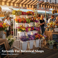 Multi-Tier floral vessel Stand Space-Saving Tiered Pot Holder Sturdy Frame Display apparatus for Florists, event Planners, Wedding location, Patio, Porch