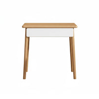 Nordic Design Vanity Desk with Drawers Modern Minimalist Single-Drawer Dressing Console Space-Saving Bedroom Furniture Versatile Design for Apartment Dwellers, Women, Adults, Dorm Room
