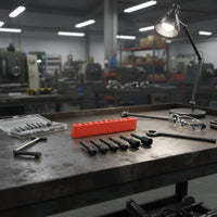 6 Pieces 1/4 hexagonal Shank Shank Socket Alloy Steel Machine Holder Heavy Duty Tool Accessory for Machinists