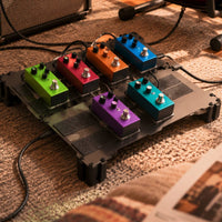 Guitar Pedal Board Adjustable Feet Modular Pedalboard Carry Handle Instrument Accessory for Guitarists