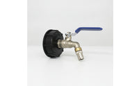 Tote Adapter with Brass Faucet 2-Inch Outlet Threaded Connector for Garden