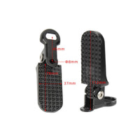 Universal Foot Pegs with Folding Bracket Collapsible Rear Pedals with Foldable Design Space-Saving Rear Bike Footrest Pedals Heavy-Duty for Passengers