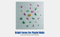 Wall Climbing Hold Non-Slip Surface Textured Rock Holds Child-Safe Easy Installation for Adults, Indoors, Indoor, Kindergarten