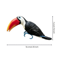 Resin Toucan Colorful Toucan Ornament Detailed for Balconies, Patios