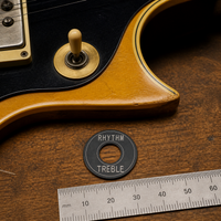 Guitar Metal Rhythm/Treble Switch Plate Washer, 33-13mm