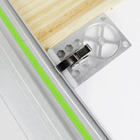 Repeatable Cuts Track Saw Guide Plate Perforated Right-Angle Cutting Guide Metal Track Saw System Angled