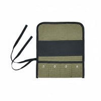 Canvas Tool Roll Portable Roll-up Tool Pouch Scratch Resistant Hardware Storage for Craftsmen