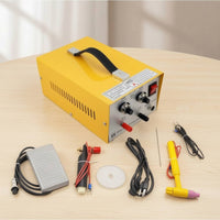 Adjustable Joining Kit with Tungsten Electrode Needle 30A Joining Machine with Foot Switch 200W Pulse Point Welder Portable for Jewelers, Hobbyists, Workshops, Studios