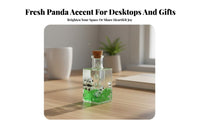 Creative Gift Panda Oil Drop Hourglass Panda Liquid Motion Bubbler for Office Workers, Students, Study Room, Bedroom