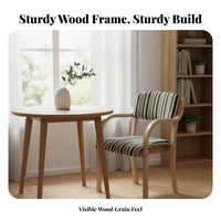 Dense Wood Wooden Armchair with backrestrest backrest backrestrest Armchair with Wooden Legs Multi-Purpose Dining Chair Sturdy Build for Business Owners, Design aficionados, Office, Restaurant, Living Room, Bedroom