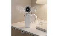 100 Speed Levels Turbo Hand Fan Long Battery Life Rechargeable Handheld Fan Type-C Charging Personal Cooling Device Strong Breeze for Students, Outdoor, Travel