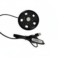 Adjustable Ventilation USB Plant Bottle Lamp Adjust Brightness Mable LED Terrarium Lid Light Easy Installation for Office Workers, Desktop