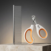 Dog Grooming and Cat Grooming Tool with Dual-Density Teeth, Stainless Steel Dog Comb, Universal Detangling Comb for Long Haired Cats, 1 Pack