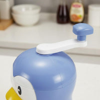 Manual Ice Crusher No Electricity Needed Manual Shaved Ice Machine Cute Wildlife Pattern Bear Shaped Snow Cone for Children, Families, Summer, Parties