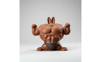Zisha Clay Muscle Rabbit Tea Pet Creative Design Rabbit Tea Tray Decoration Kiln Fired Home Decor Handmade