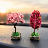 Miniature Artificial Tree Car Dashboard Decoration