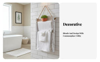 3-Rung Ladder Hanger Rustic Design 3-Rung Hanging Ladder Space-Saving Towel Holder for Interior Decorators, Householders, Laundry Room, Bedroom