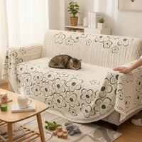 Cationic Flannel Sofa Cover Winter Warm Sofa Throw Blanket
