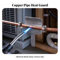 Curved Guard Soldering Torch Guard Flat Handle Torch Guard Plate Hose Clamps Safety Gear Brushed Finish