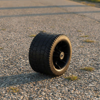 Rough-Terrain Wheel Treaded Wheel with Grip Design Wide-Profile for Market Stalls