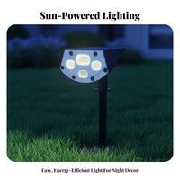 RGB Solar Walkway Light Water Resistant Ground Stake Outdoor Lamp Weather-Resistant Outdoor Lighting for Landscapers, DIY Enthusiasts, Pathway, Patio