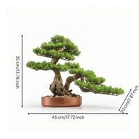 Indoor Fake Conifer Bonsai Tabletop Artificial Bonsai Tree Decorative Artificial Conifer Ornament Minimalist for Hotel