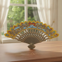 Folding Hand Fan Traditional Chinese Folding Fan Antique-Style for Dancers