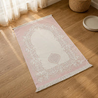 Foldable Prayer Mat Lightweight Portable Prayer Rug Tassels for Mosque