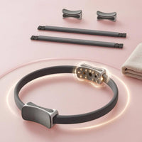 Ribbed Detachable Pilates Circle Hand-Held Pilates Resistance Circle Exercise Resistance Circle Lightweight