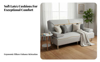 transfor modernable Design Fold-foldable Sleeper Loveseat Multi-Functional Pull-foldable Sleeper Couch Space-Saving Sofa Bed long-lasting textile for Apartment Dwellers, Young Adults, homeowners, Small areas, Living Room, Bedroom